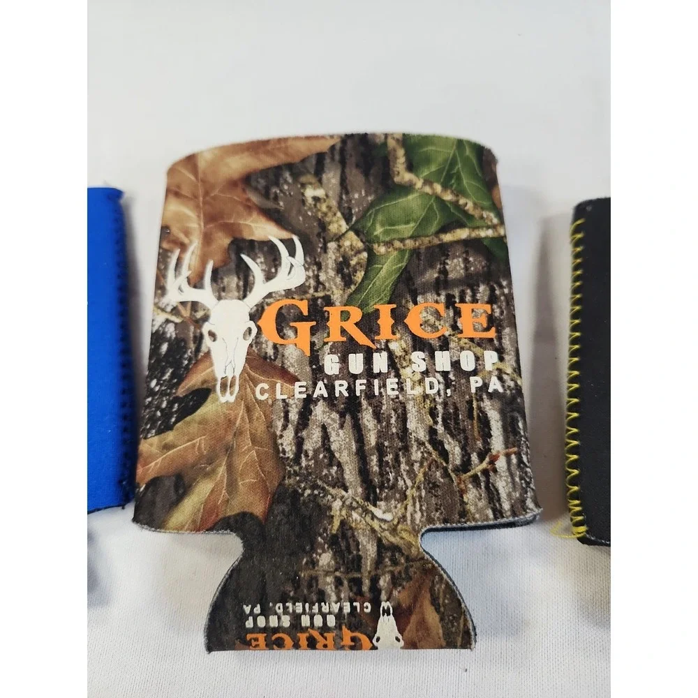 Lot Of Three Koozies Midway‎ USA Gun Broker Grice Gun Shop Camouflage
